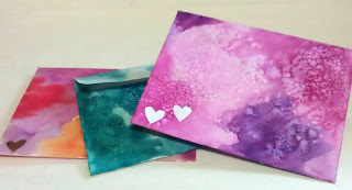 watercolor envelopes