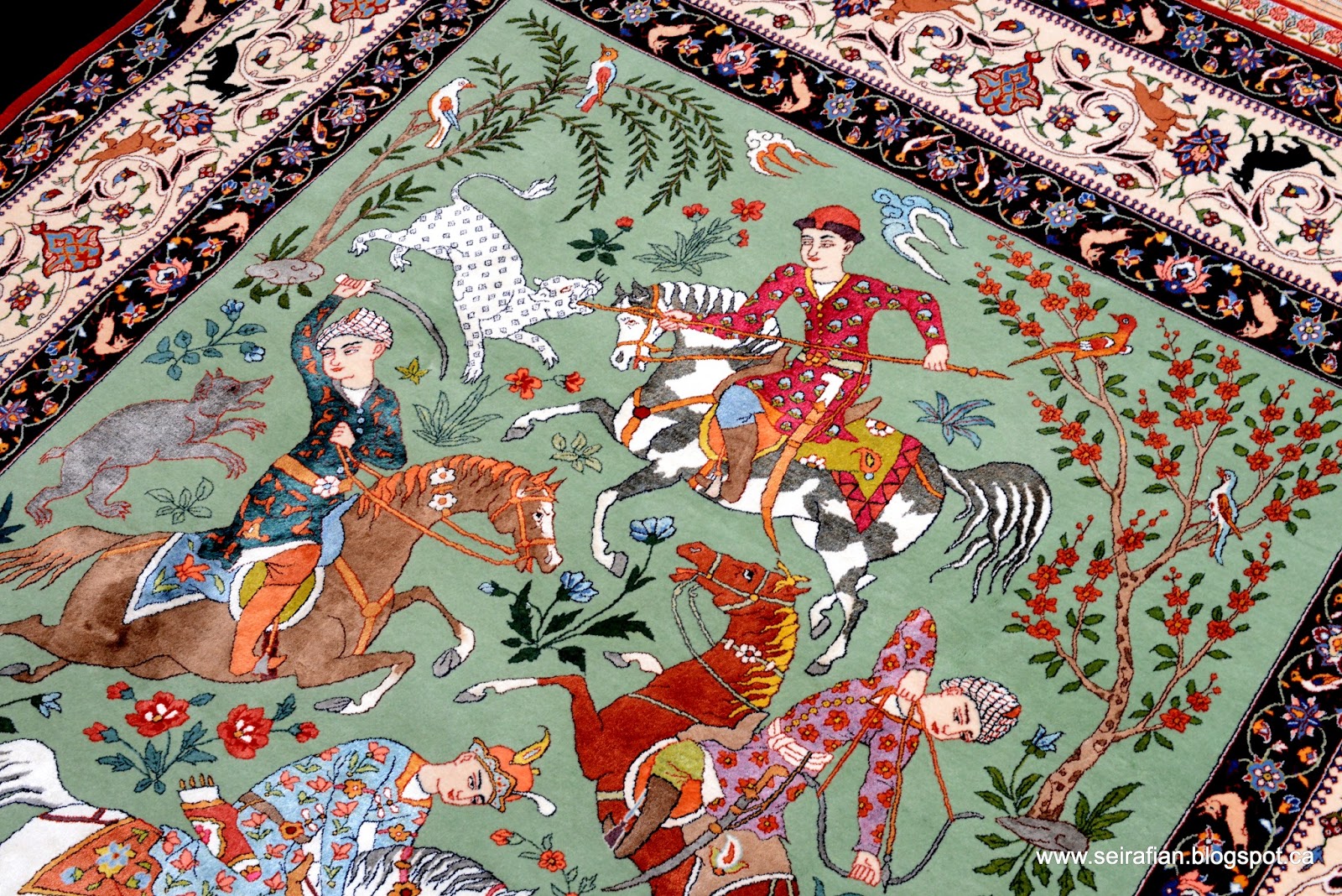 Персидские ковры с миниатюрами