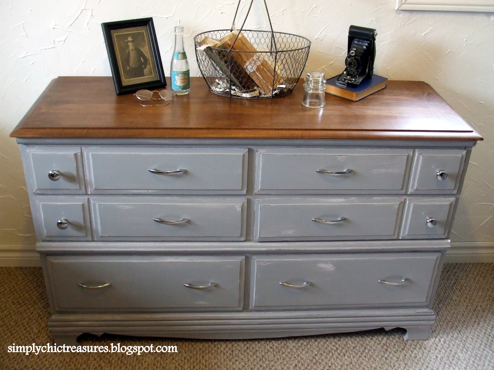 simply chic treasures Maple Dresser Makeover