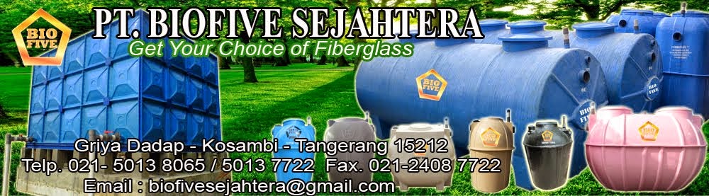 SEPTIC TANK BIO, SEPTICTANK BIOFIVE,TANGKI AIR,TANGKI FIBERGLASS,TOILET PORTABLE,ATAP FIBERGLASS