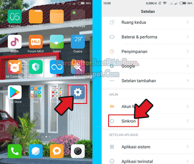 tambah akun google di xiaomi
