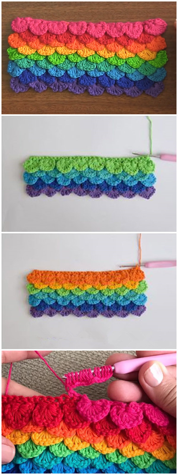 Sequins Stitch Crochet Pattern Tutorial