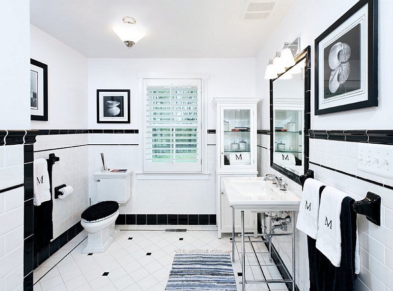 Design Bathroom Black And White Bathroom Decorating Ideas