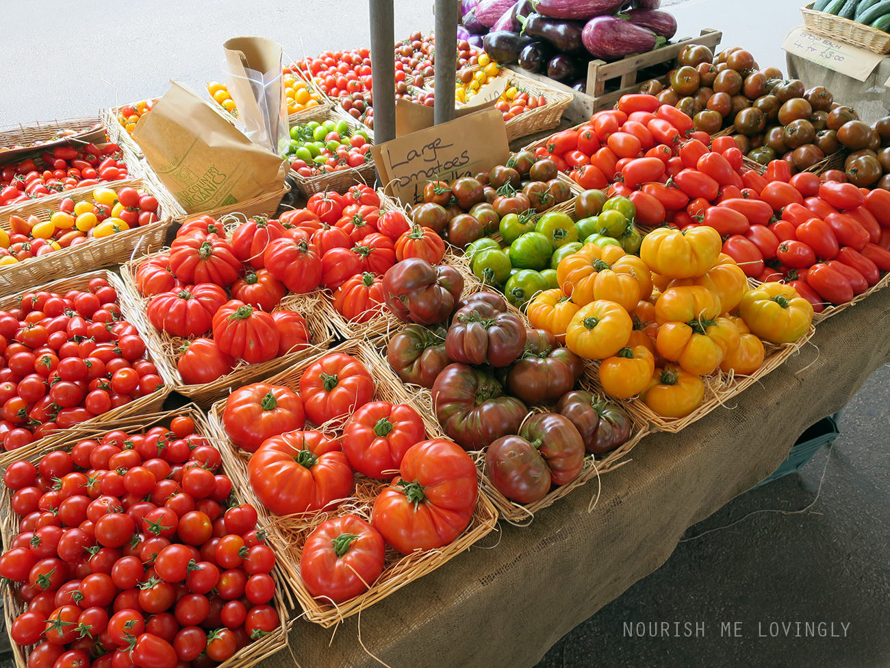 Nourish me lovingly Market tomatoes
