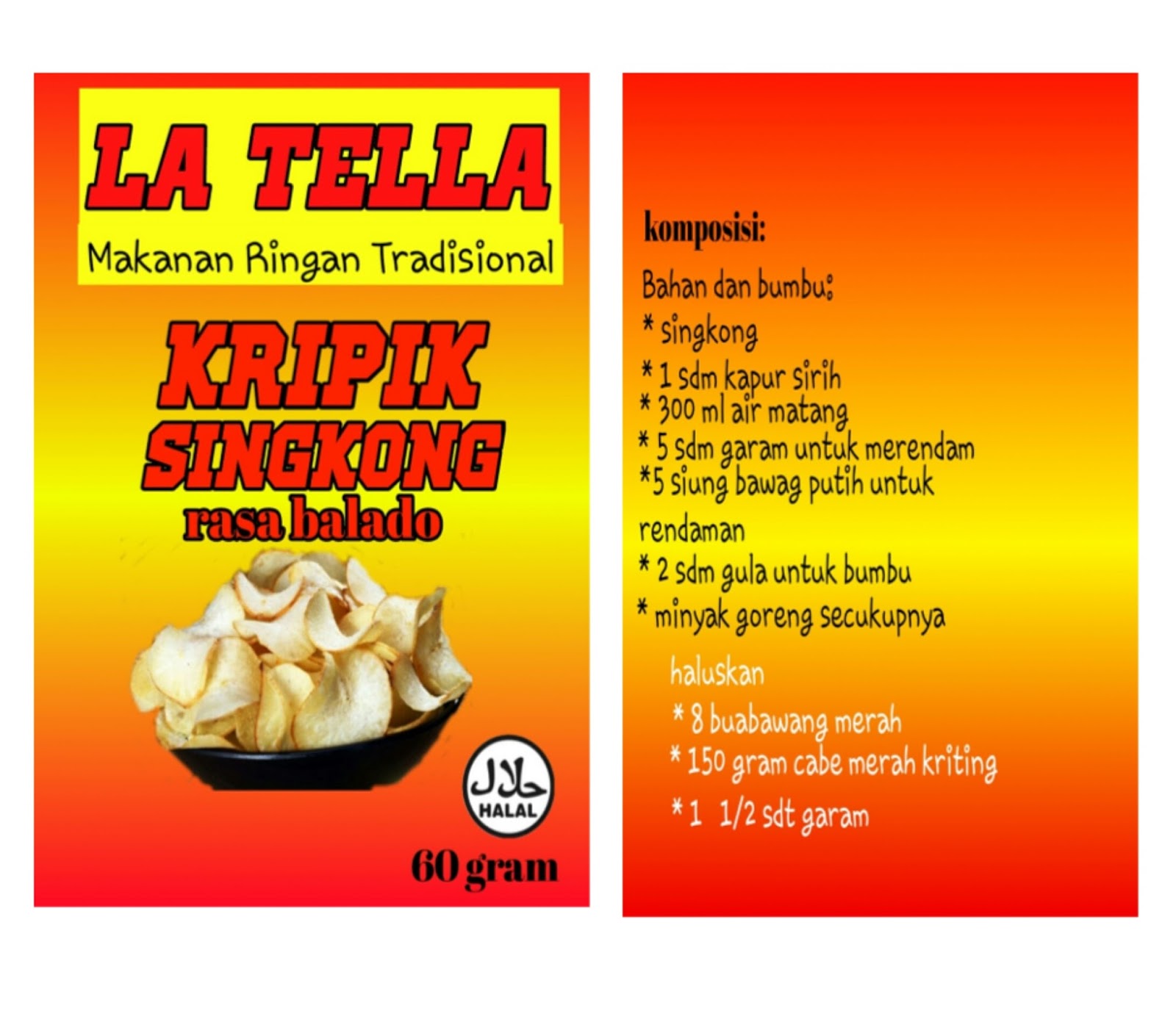 desain kemasan keripik singkong
