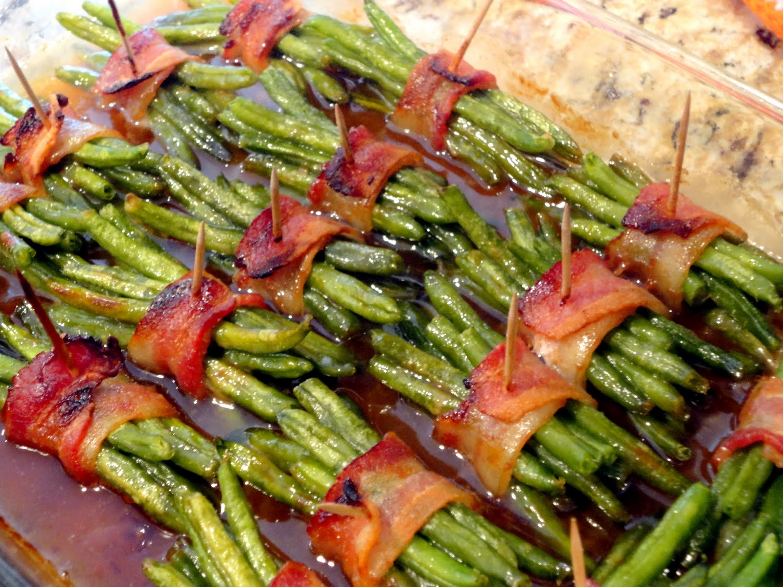 What's for Dinner? Bacon Wrapped Green Beans