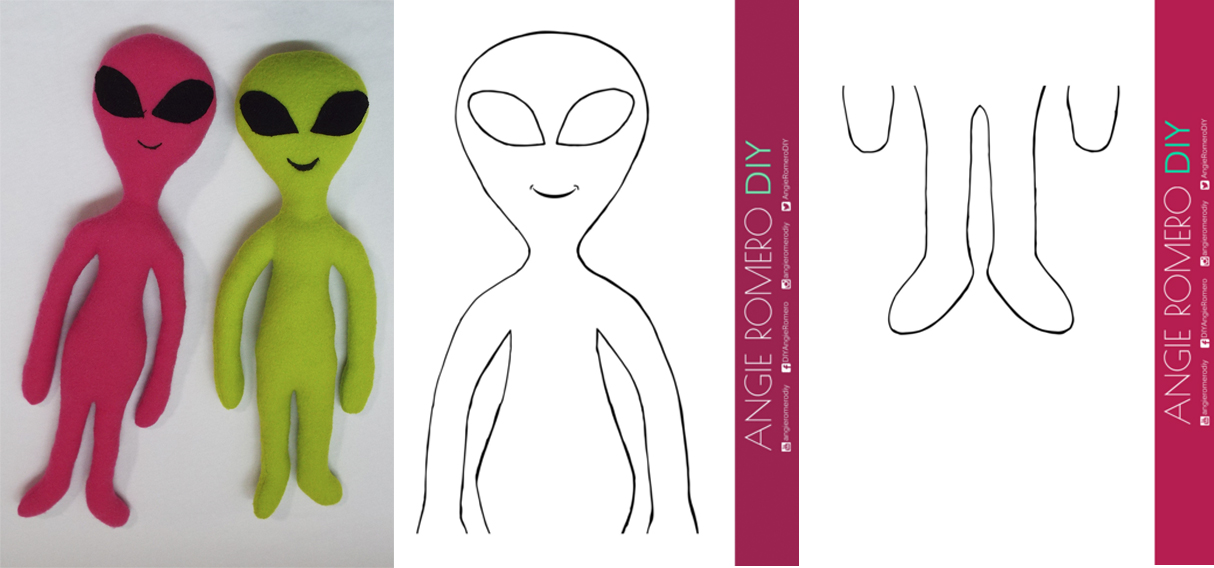 muñeco alien extratrerrestre moldes gratis