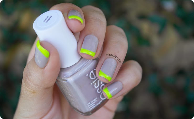 manicura francesa bicolor fluor