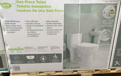 WaterRidge One-Piece Dual Flush Toilet | Costco Weekender
