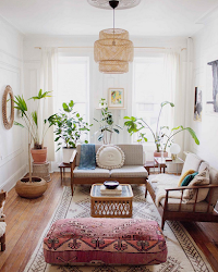 boho mid century scandinavian meets would describe