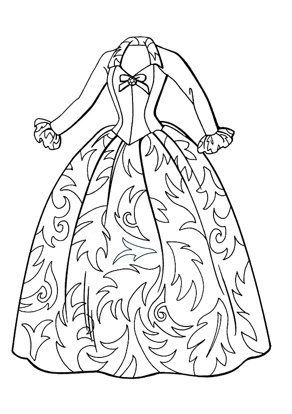 Dibujos para colorear de VESTIDOS