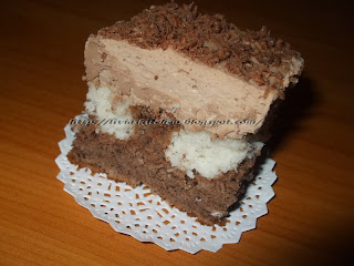 Prajitura cu cocos si ciocolata