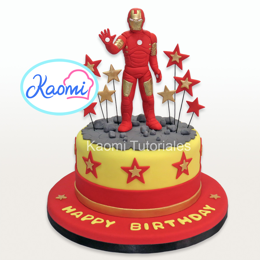 Kaomi Tutoriales: Cómo hacer a Iron Man para tortas / How to make Iron Man  Cake Topper
