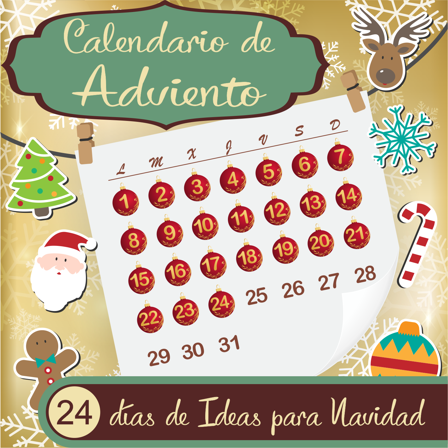  Calendario de Adviento blogger