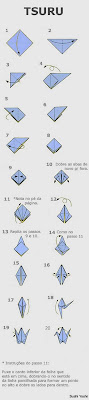 diagrama tsuru - Como Fazer Origami de Tsuru (garça)