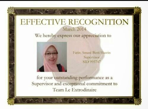 Team Effective Leader Recognition Award