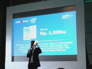 Advan Vandroid X7 dengan Prosesor Intel Atom X3