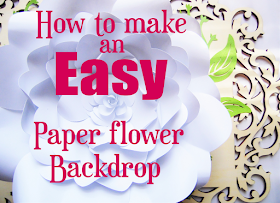 easy paper flower backdrop
