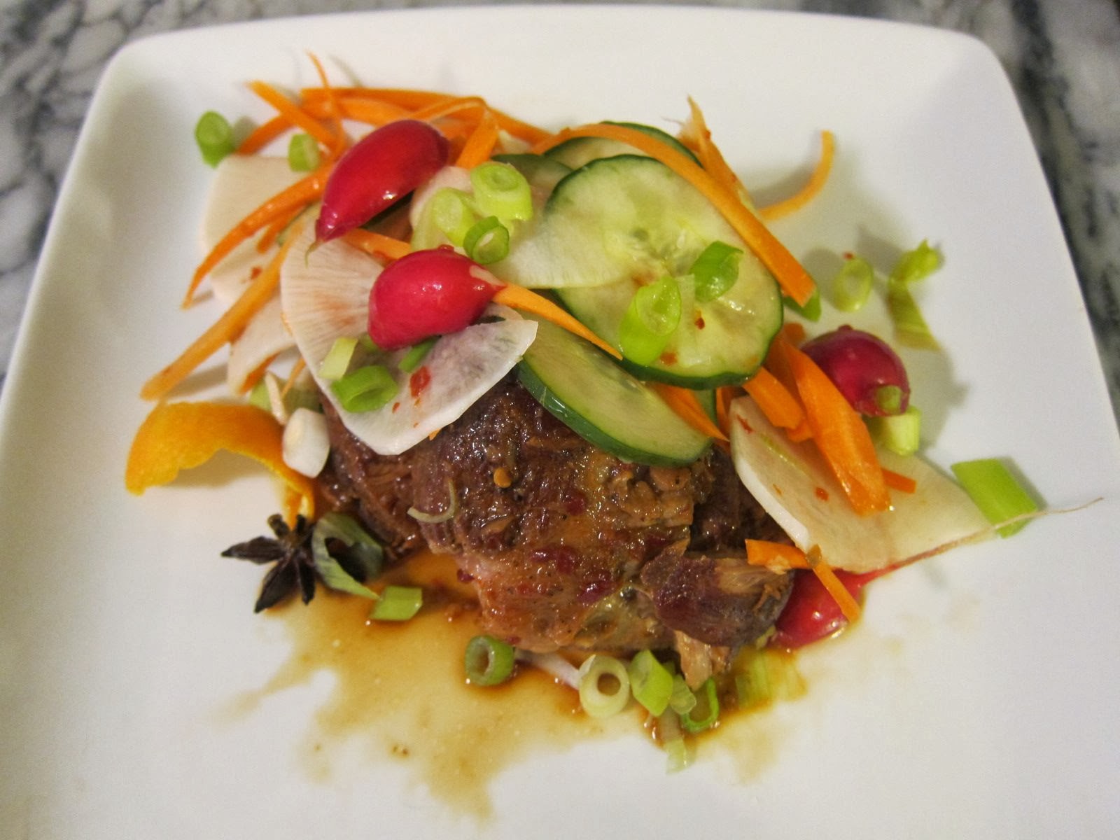 Succulent Succotash SlowCooked Asian Pork Shoulder