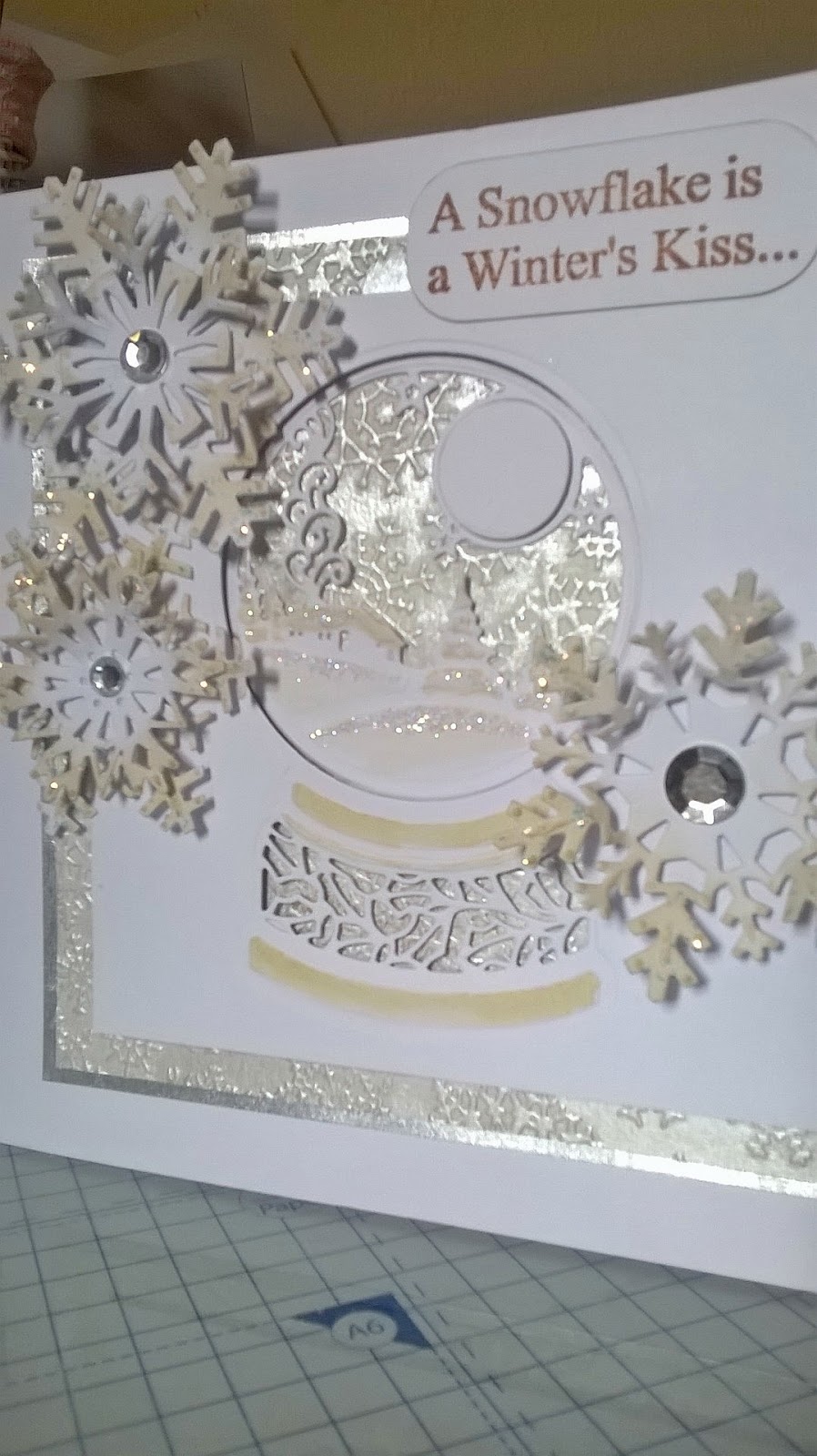 ME and MY Inky Fingers Feeling Festive in July Snow Globe from