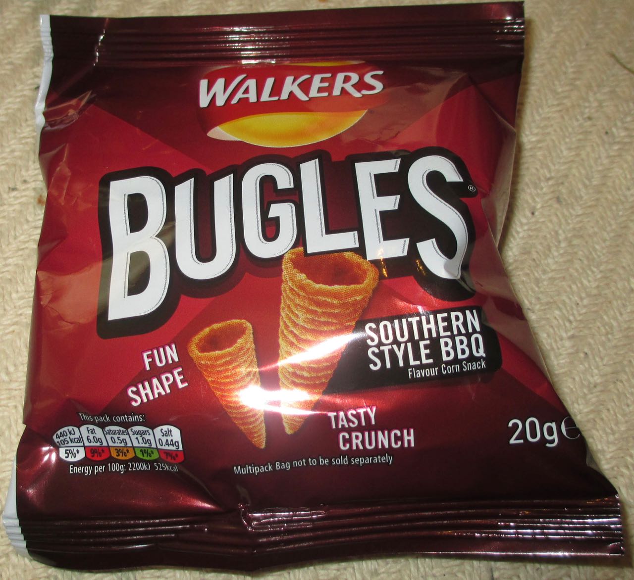 FOODSTUFF FINDS Walkers Bugles Southern Style BBQ (Asda) [By Cinabar]