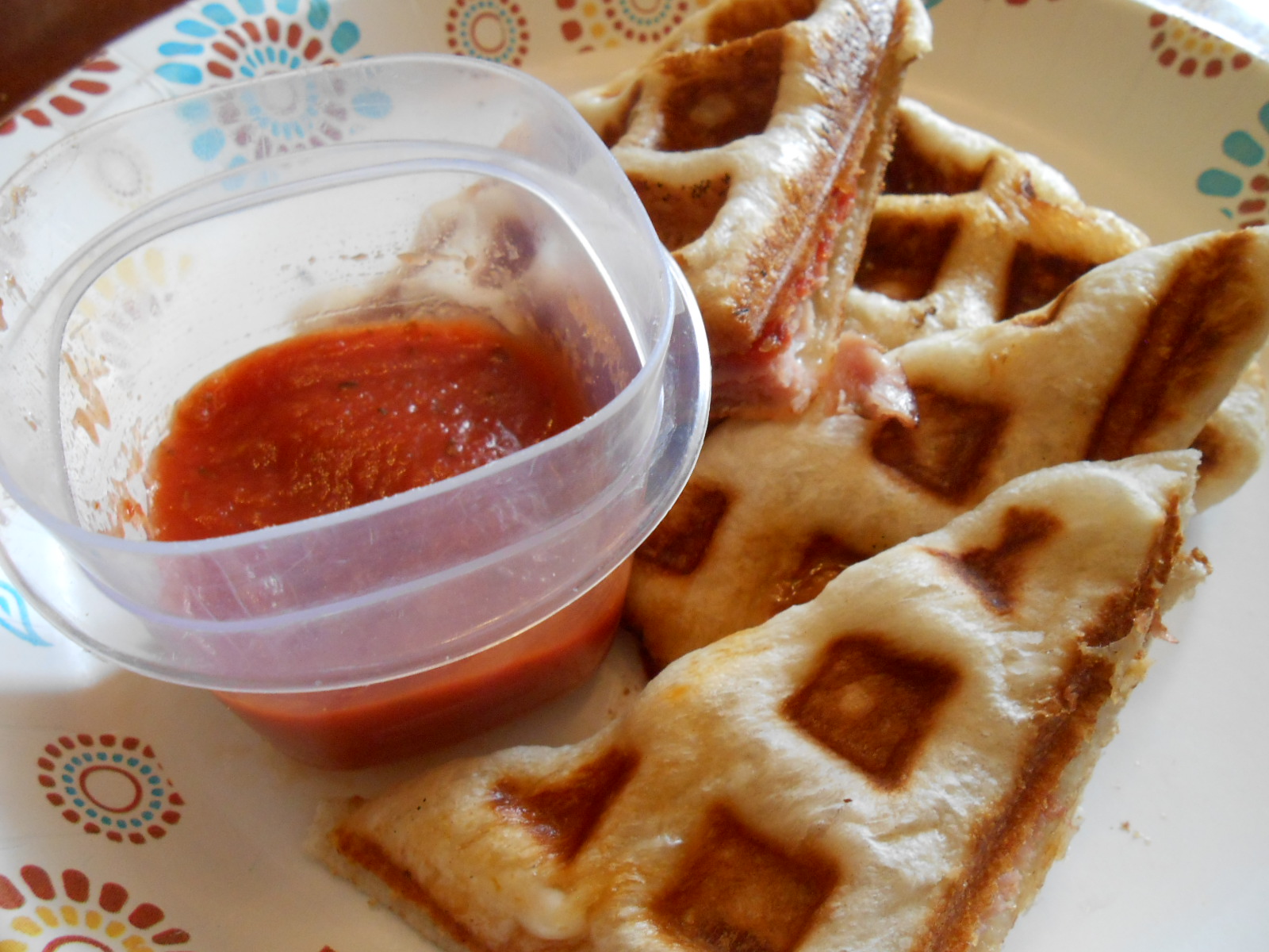 Cooking & Conversation Waffle Iron Pizza Pockets Cooking Spencer & Graham