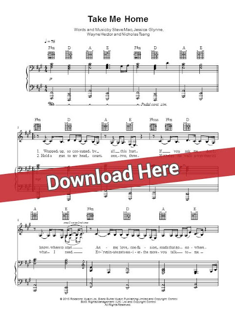 Jess Glynne Take Me Home Sheet Music Piano Notes Chords