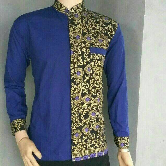 20+ Model Baju Batik Pria Kombinasi Terbaru Mesin Jahit