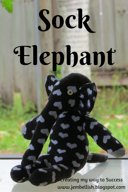 Sock Elephant Upcycle Sock Elephant - an Upcycle