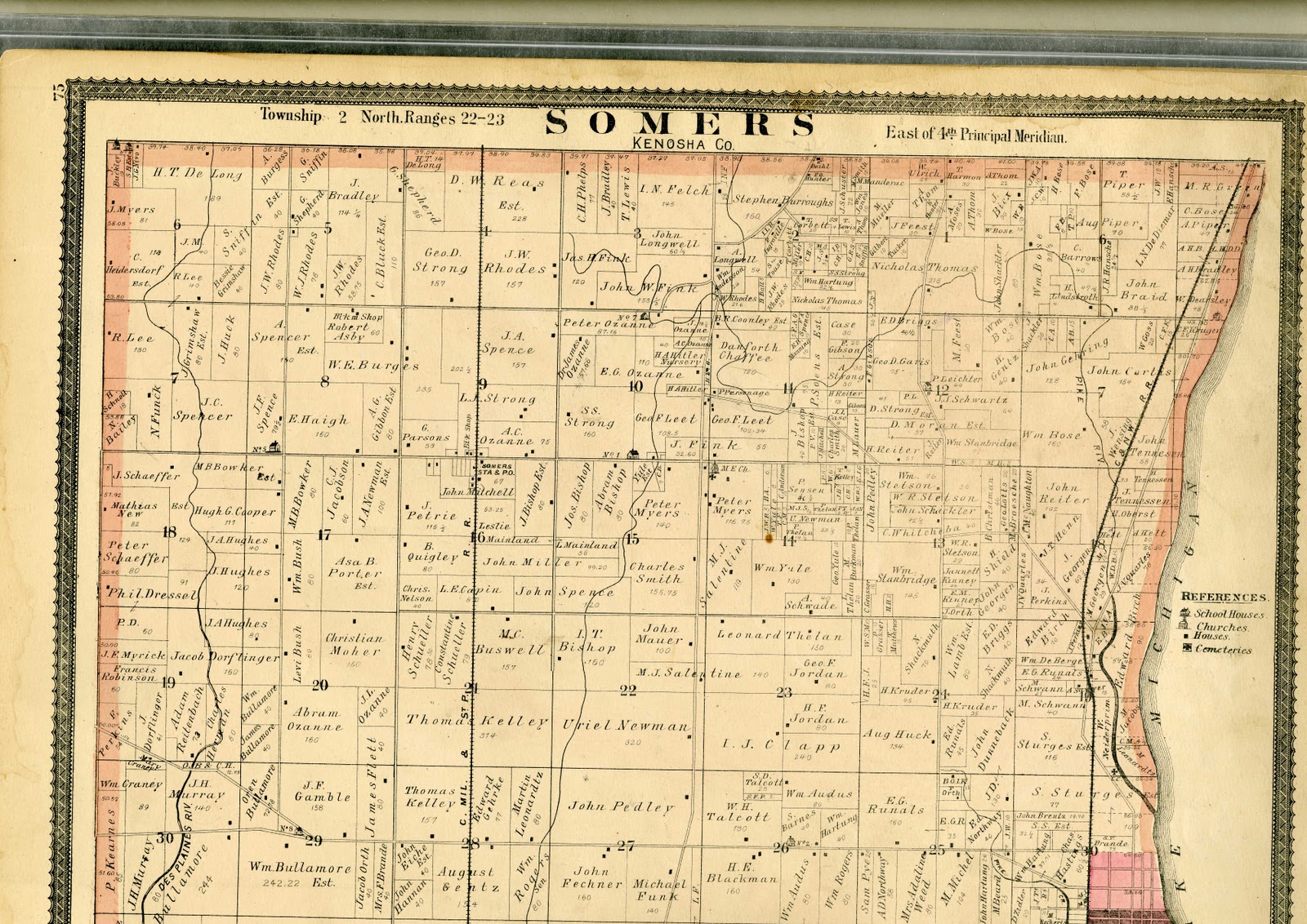 Oakwood Cemetery in Somers, Wisconsin Talcott