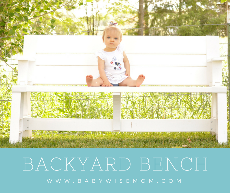 The Perfect Backyard Bench {Friday Finds} Chronicles of a Babywise Mom
