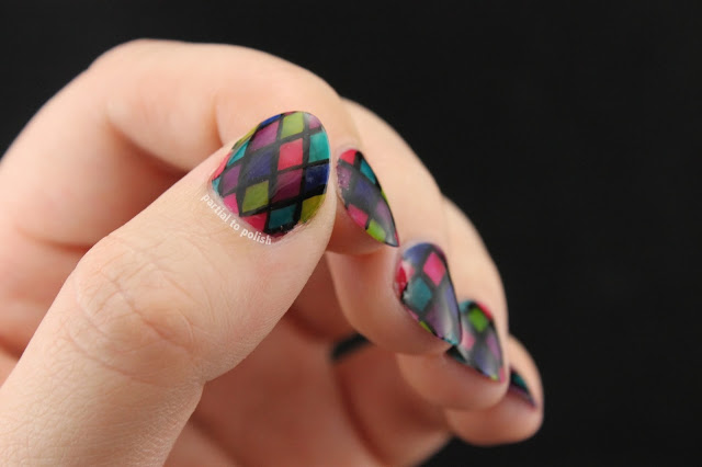 Fall Stained Glass Using the OPI Color Paints