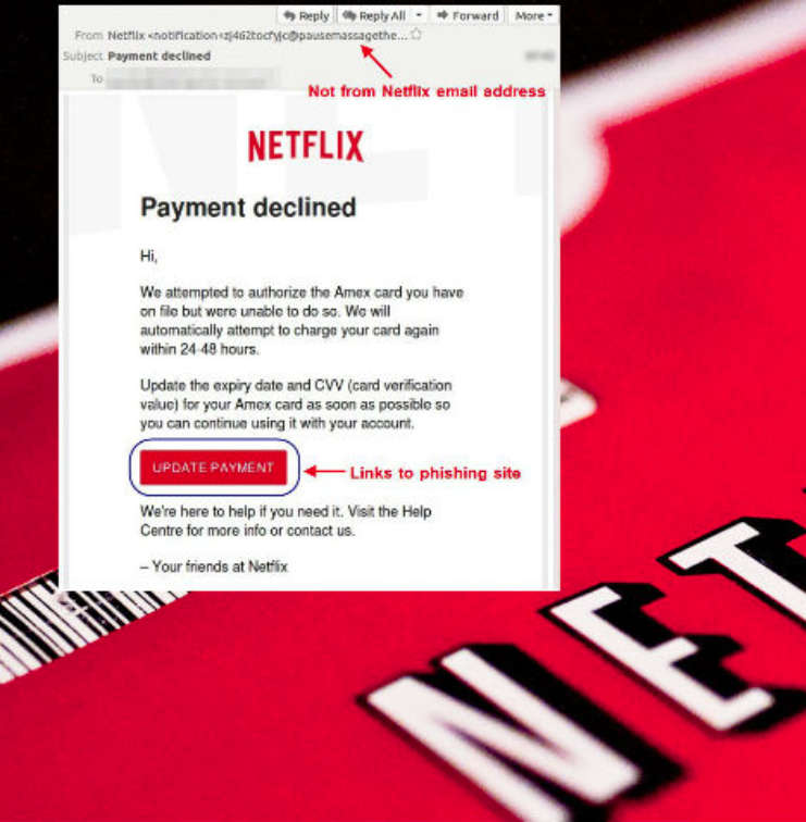 Netflix Email Scam News Technology 2018