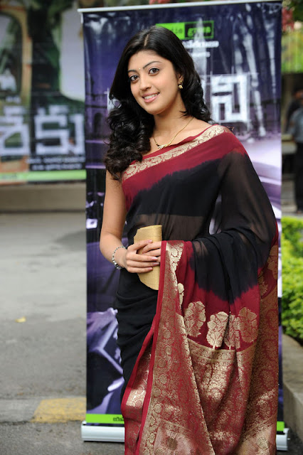 Actress Praneetha Hot in Black Saree Latest Stills