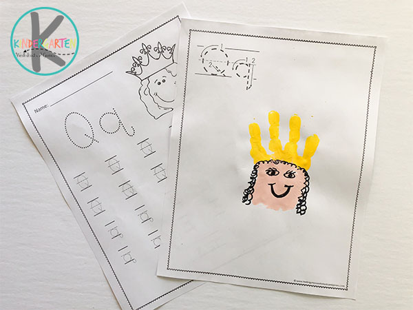 letter q alphabet letter worksheets for preschool, kindergarten, first grade