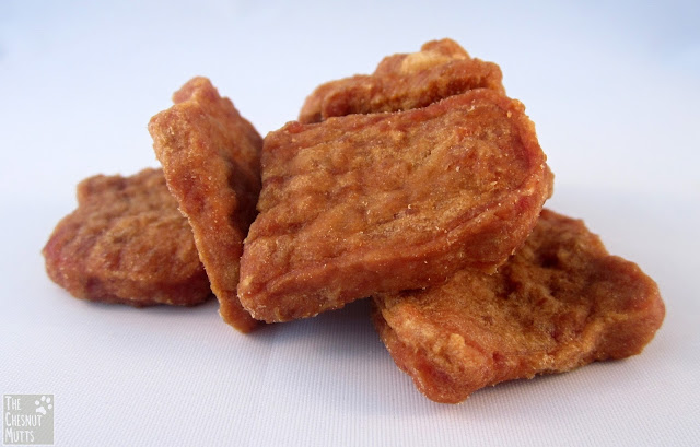 A couple of Full Moon Chicken Nugget dog treats