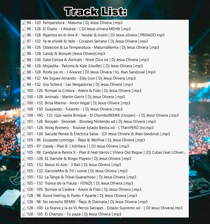 Transiciones Dj Jesus Olivera Private Pack Remix Para Djs