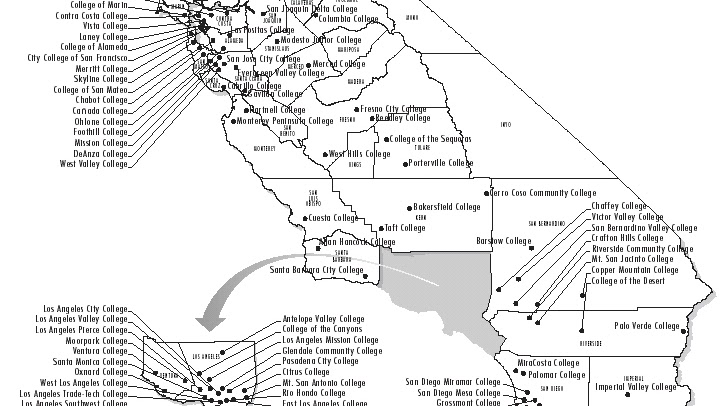 California Community Colleges System - City Colleges In California