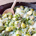 LOW CARB CHEESY BRUSSELS SPROUTS GRATIN