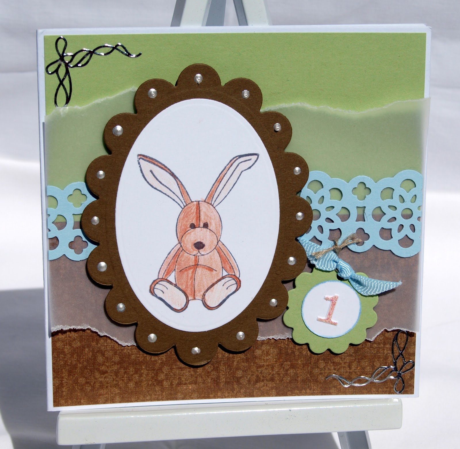 Crafting Becky Baby s First Birthday Card