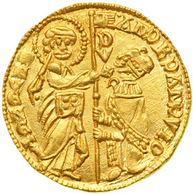 Ducat of Andrea Dandolo c. 1354 - obverse
