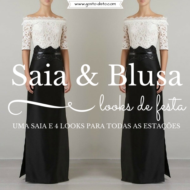 conjunto de saia e blusa para festa de casamento