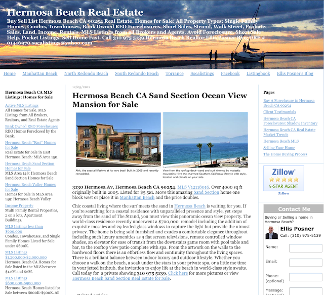 Ellis Posner Real Estate sites South Bay Homes for Sale in Torrance