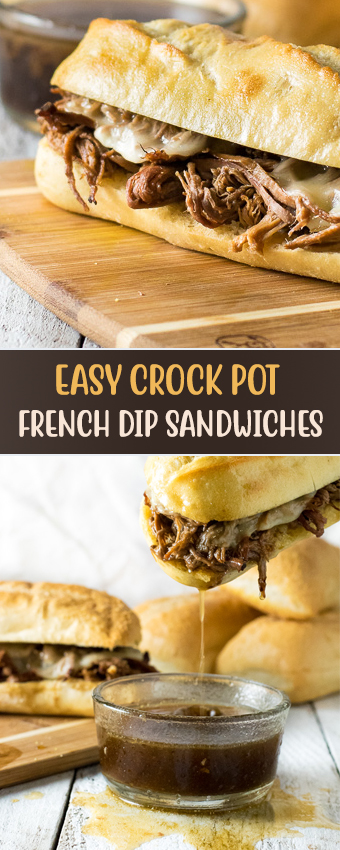 EASY CROCK POT FRENCH DIP SANDWICHES - Healthy Recipes | Clean Eating