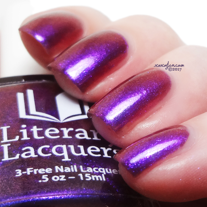 xoxoJen's swatch of Literary Lacquers Grin Without a Cat
