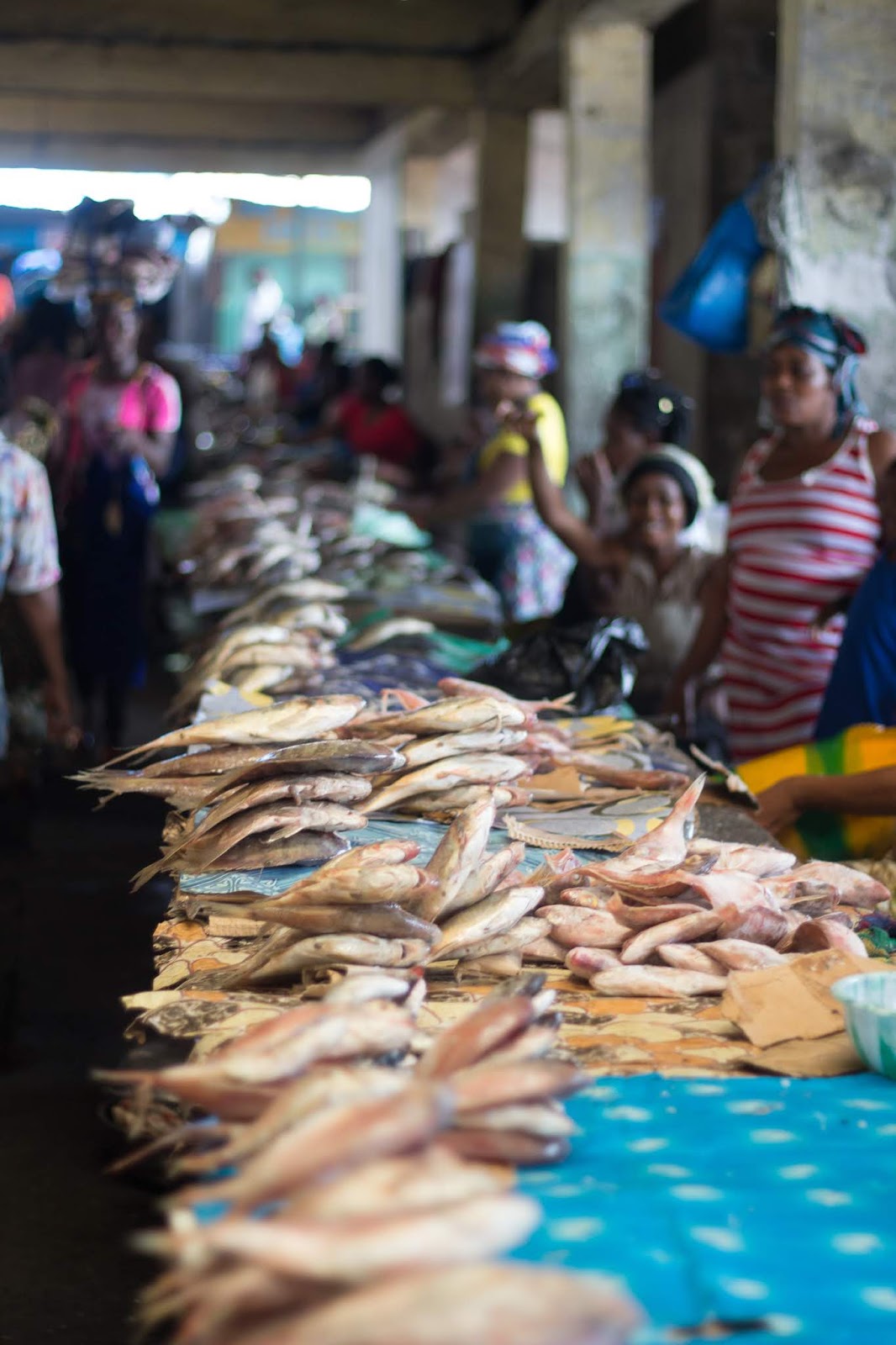 Girl With the Spatula Cooking Liberian Fish and Potato Green Soup with