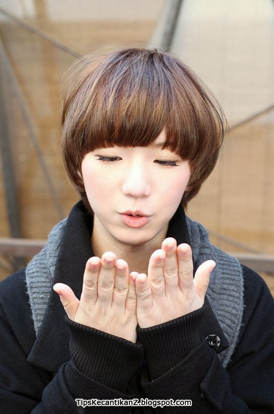 gaya rambut wanita Korea model Jamur