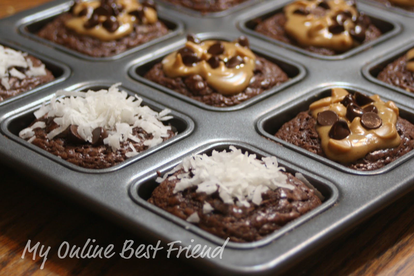 My Online Best Friend Gooey Brownie Cups