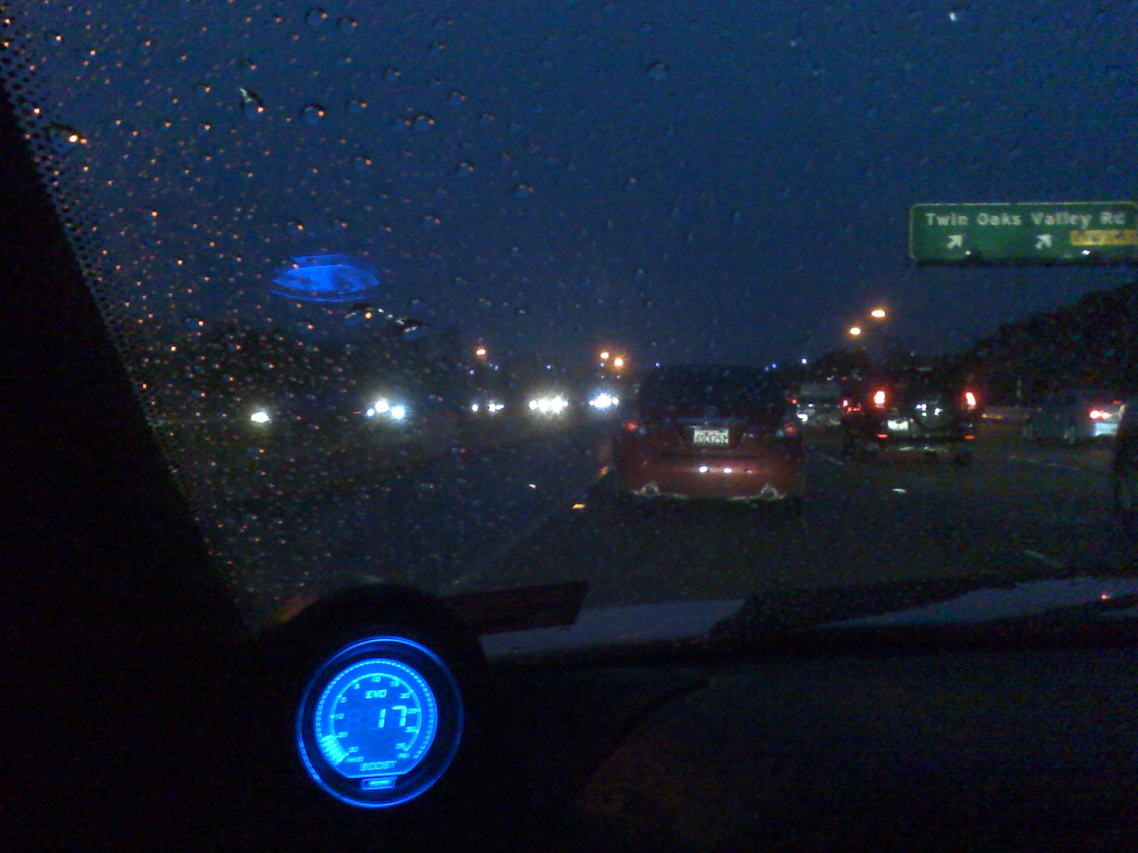 Car and Writer Motoring Evolution Cars With No Lights at Night.