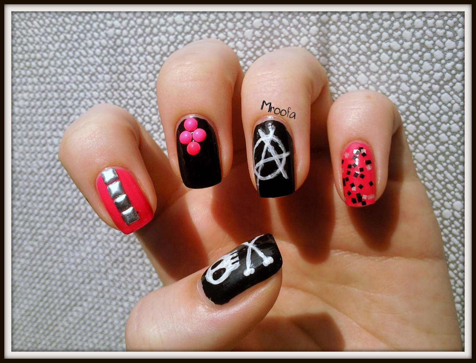 1. "Studded Punk Rock Nails" - wide 3